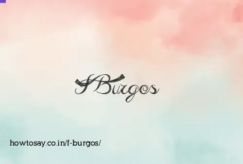 F Burgos