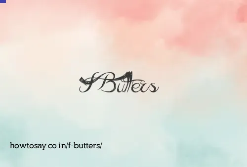 F Butters