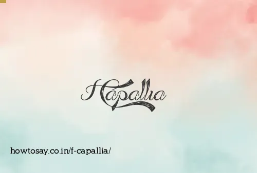 F Capallia