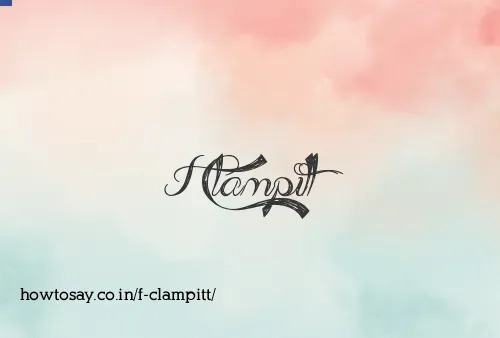 F Clampitt