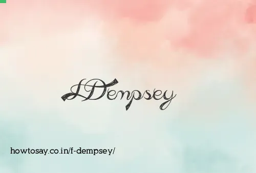 F Dempsey