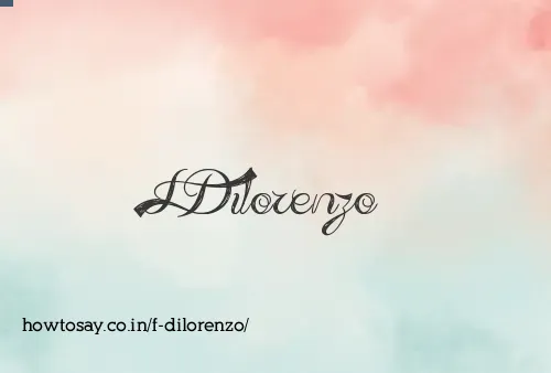 F Dilorenzo
