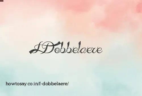 F Dobbelaere