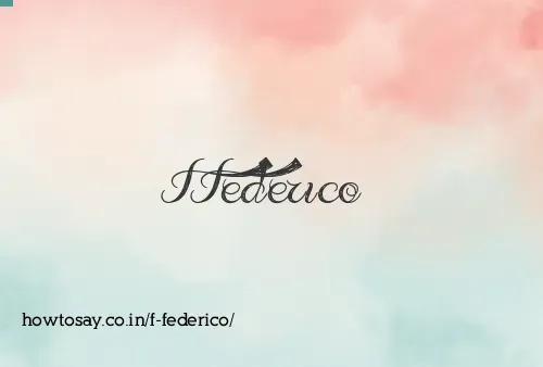 F Federico
