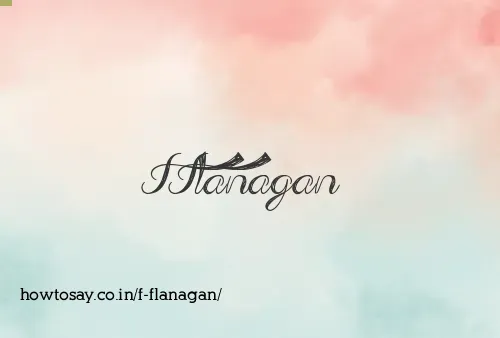 F Flanagan