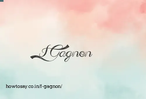 F Gagnon