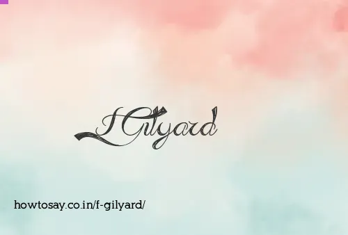 F Gilyard