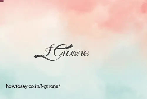 F Girone