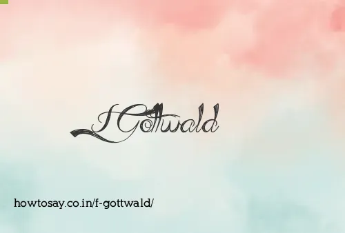 F Gottwald