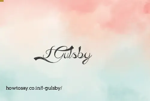 F Gulsby