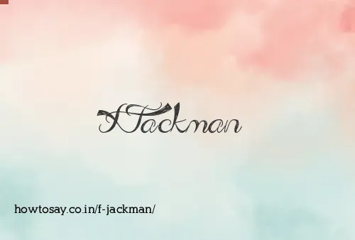 F Jackman