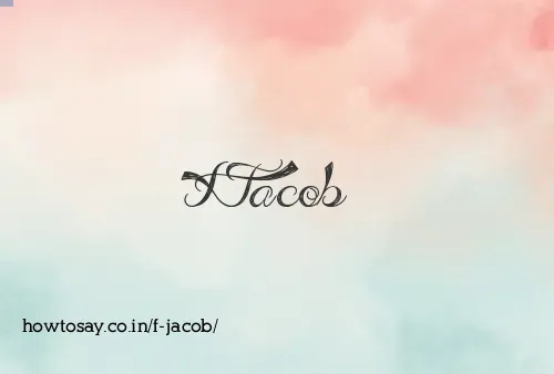 F Jacob