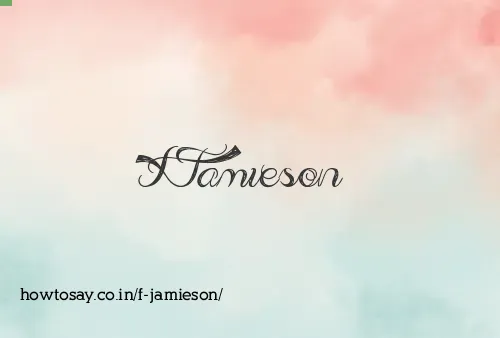 F Jamieson