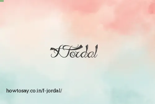 F Jordal