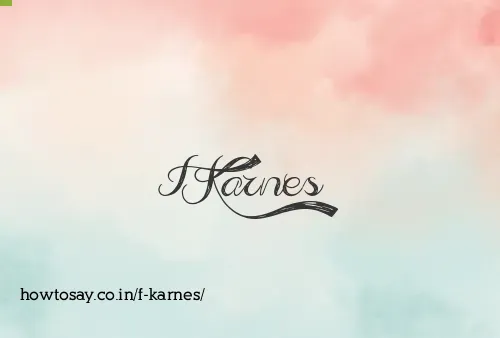 F Karnes