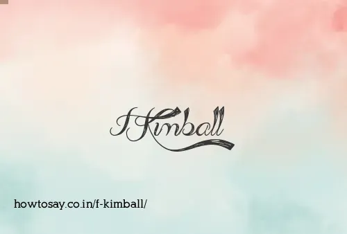 F Kimball