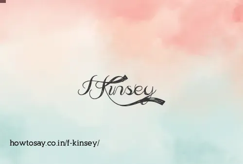 F Kinsey