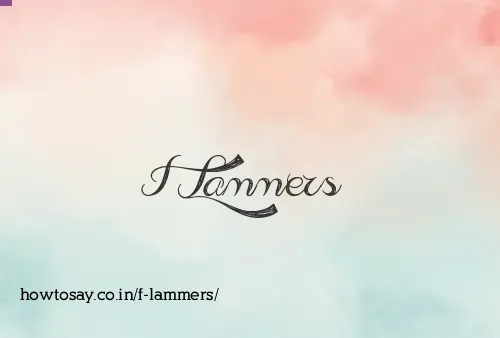 F Lammers