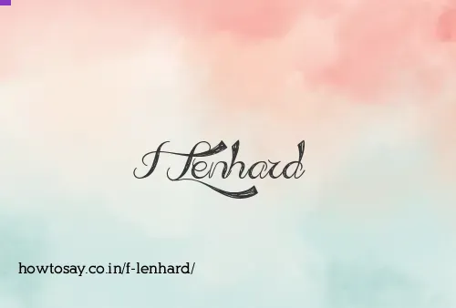 F Lenhard
