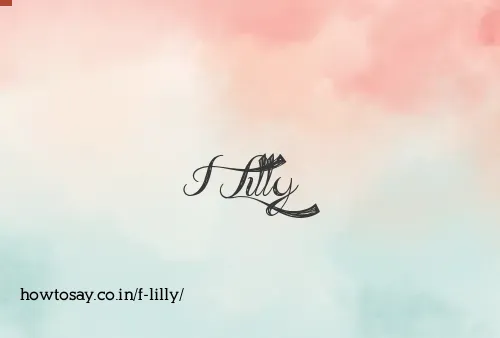F Lilly