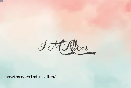 F M Allen