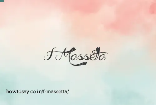 F Massetta