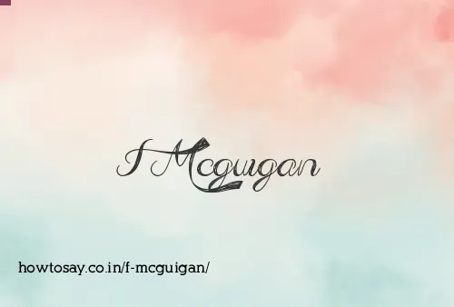 F Mcguigan