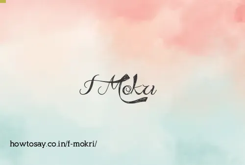 F Mokri