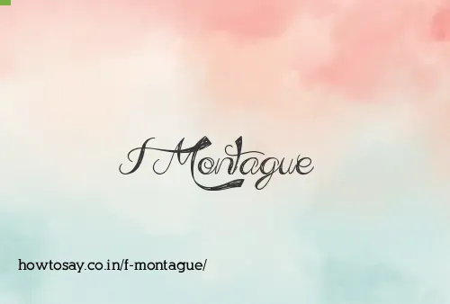 F Montague