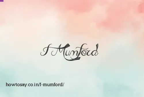 F Mumford