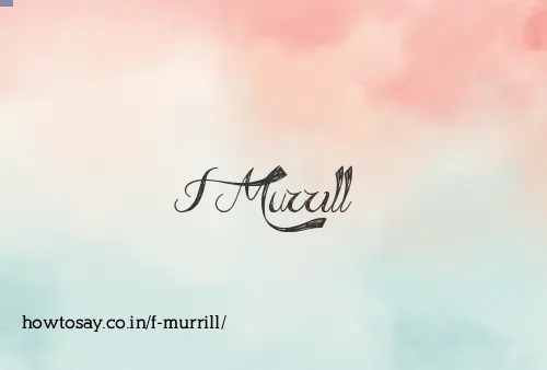 F Murrill