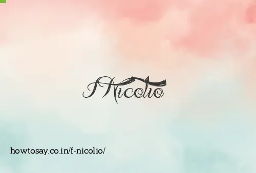 F Nicolio