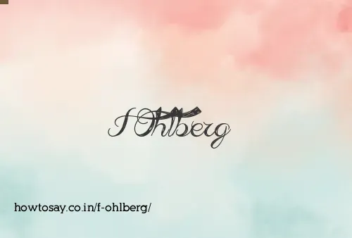 F Ohlberg