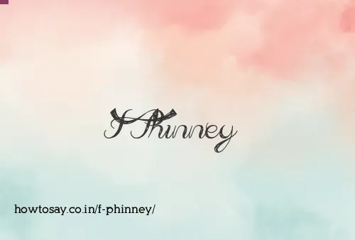 F Phinney