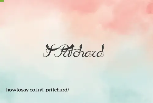 F Pritchard