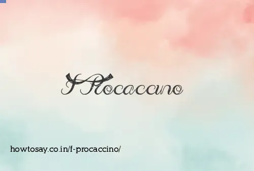 F Procaccino