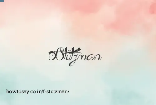 F Stutzman