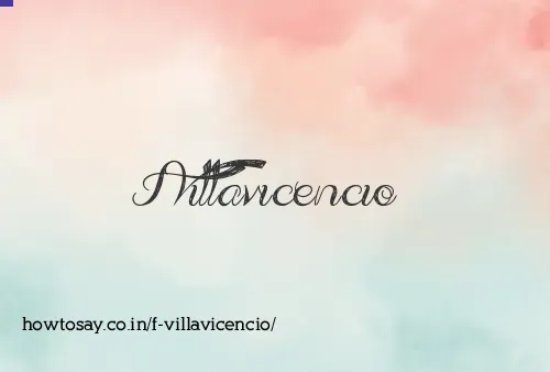 F Villavicencio