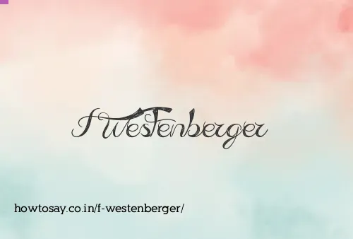 F Westenberger
