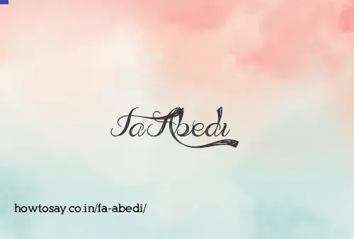 Fa Abedi