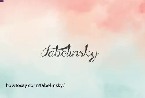 Fabelinsky