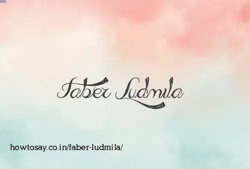 Faber Ludmila