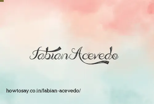 Fabian Acevedo