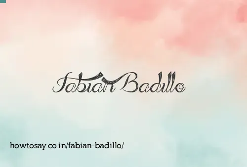 Fabian Badillo