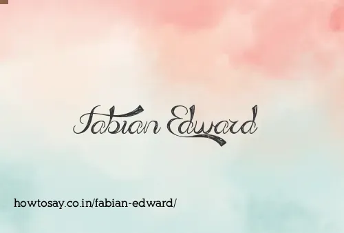 Fabian Edward