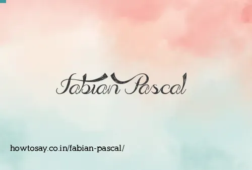 Fabian Pascal