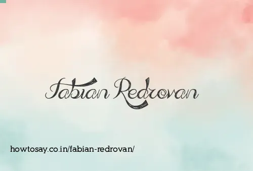 Fabian Redrovan