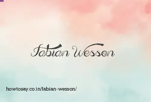 Fabian Wesson