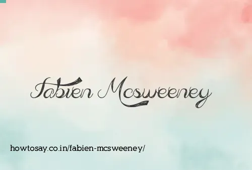 Fabien Mcsweeney
