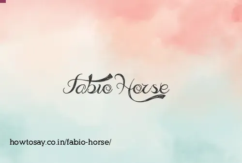 Fabio Horse